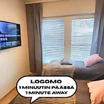 Lägenhet Laadukas Kalustettu Yksioe Logomolla 1-2hloe *