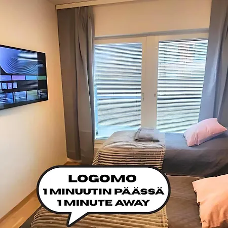 Apartamento Laadukas Kalustettu Yksioe Logomolla 1-2hloe *