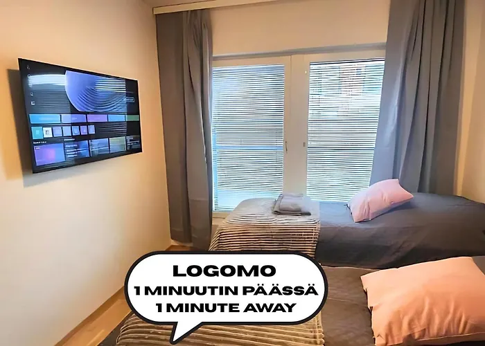 Apartamento Laadukas Kalustettu Yksioe Logomolla 1-2hloe *