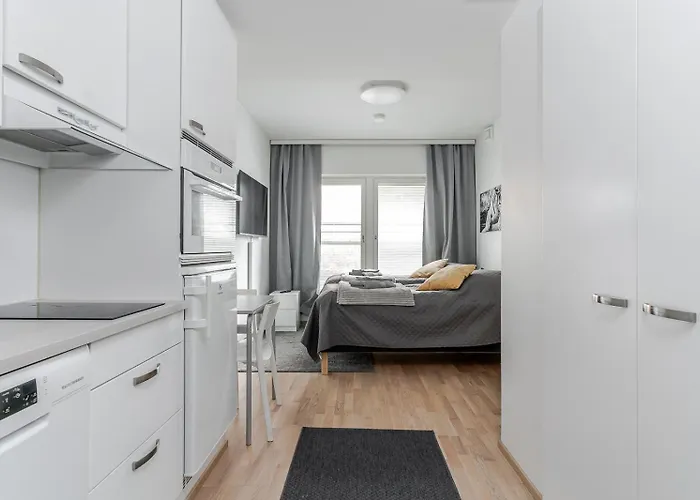 Laadukas Kalustettu Yksioe Logomolla 1-2hloe Apartamento *